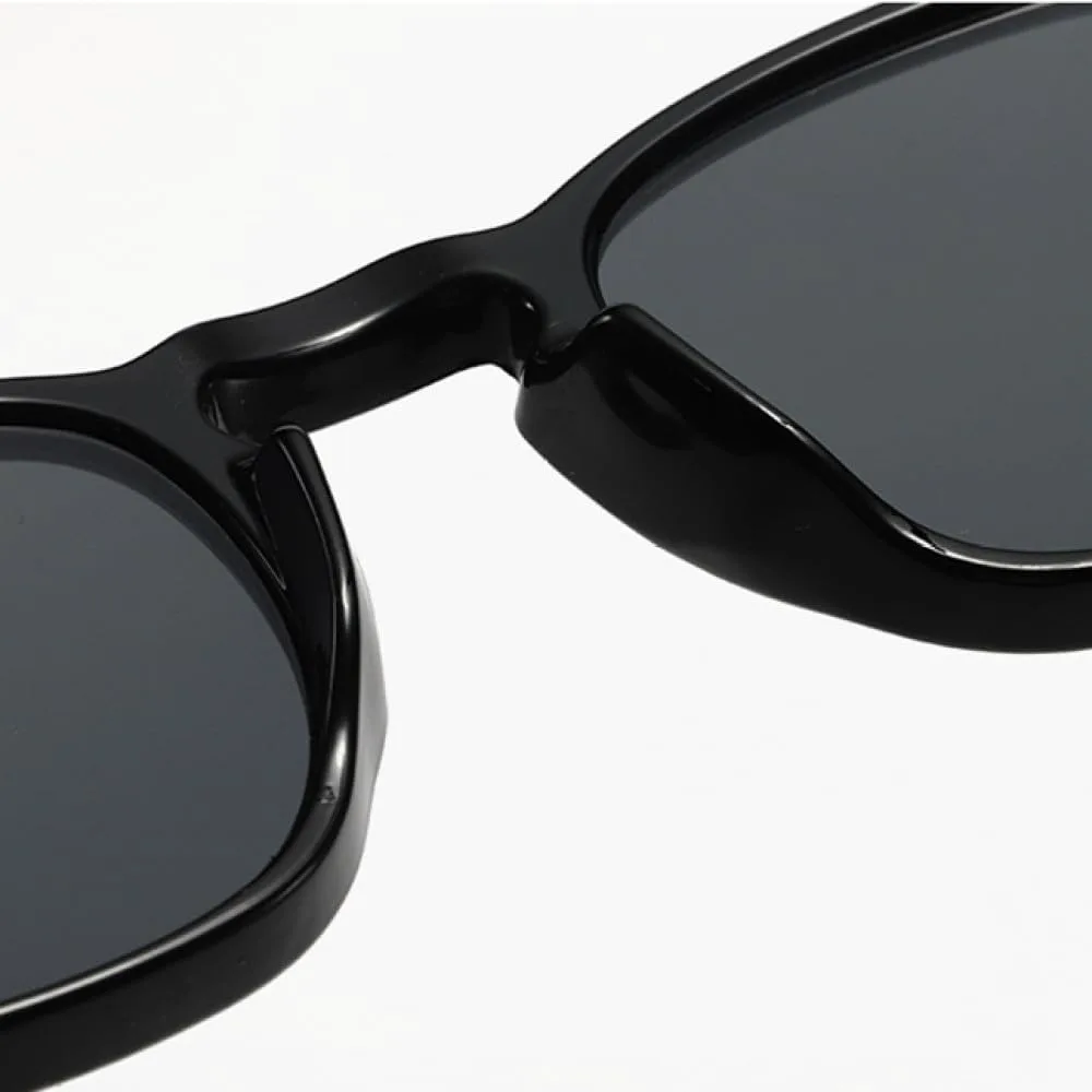 

Квадратные солнцезащитные очки для женщин, модные винтажные, с желейным рисунком, мужские солнцезащитные очки, трендовые солнцезащитные очки UV400 MTZJH, Black