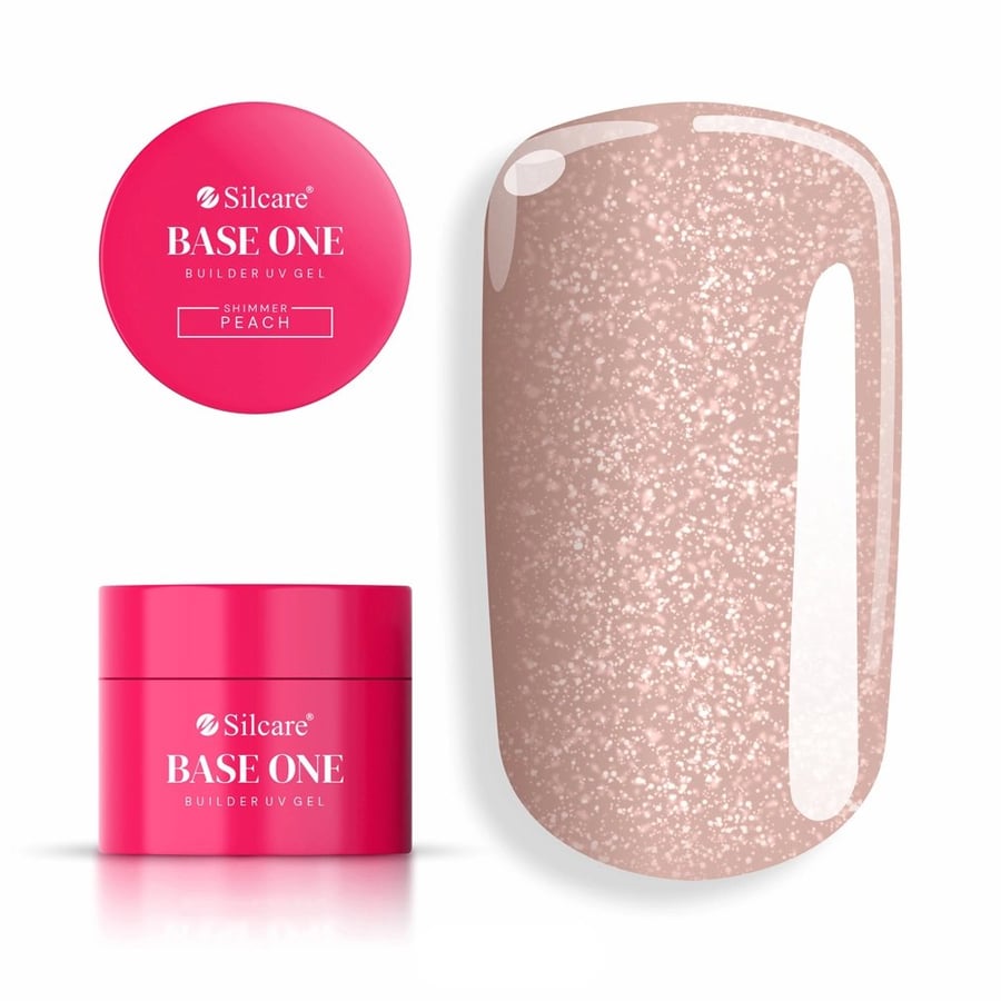 

Base One Shimmer Peach Builder Gel 100 г для ногтей Silcare