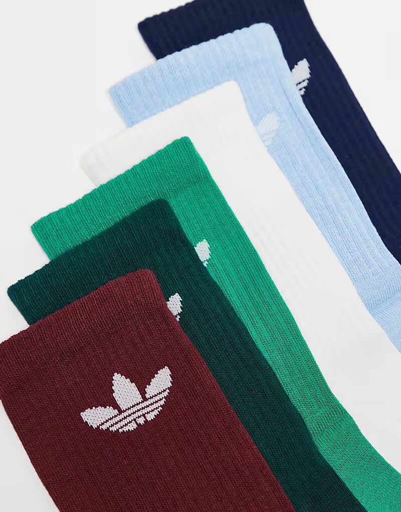 Упаковка из 6 пар разноцветных носков от Adidas Originals — фото 3