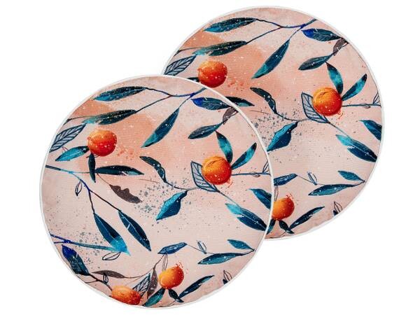 

Подушка Beliani 2 шт PIALPETTA, 40x40x40 см цвет multicolor/orange/rot