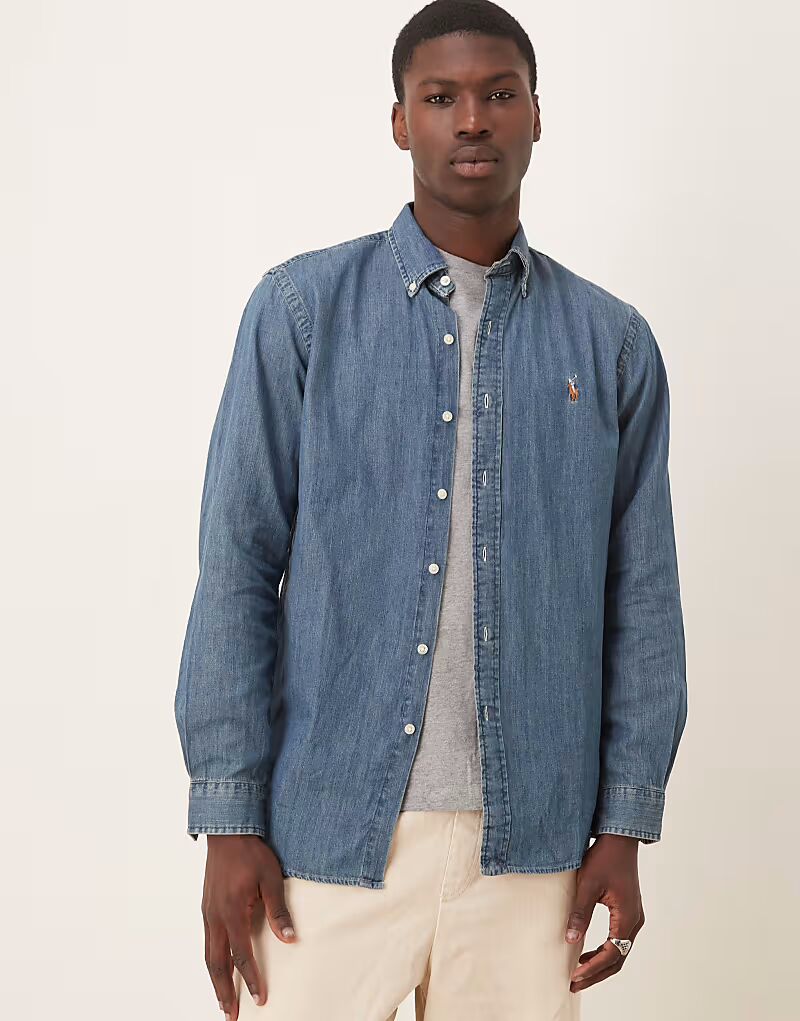 

Рубашка Polo Ralph Lauren Denim темно-синего цвета