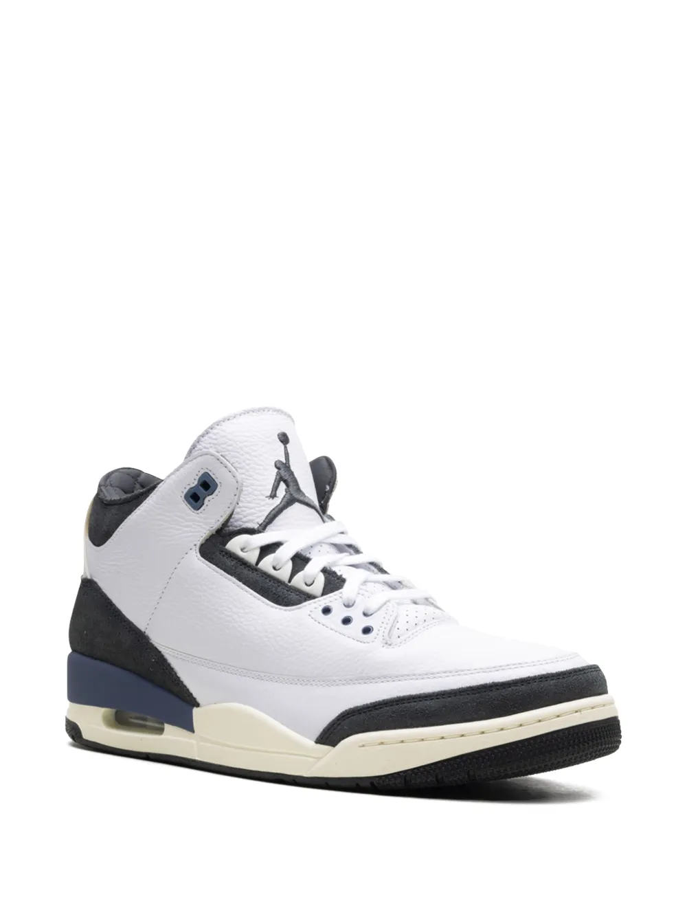 Кроссовки Air Jordan 3 OG SP A Ma Maniére - Diffused Blue/White/Muslin/Anthracite, белый — фото 2