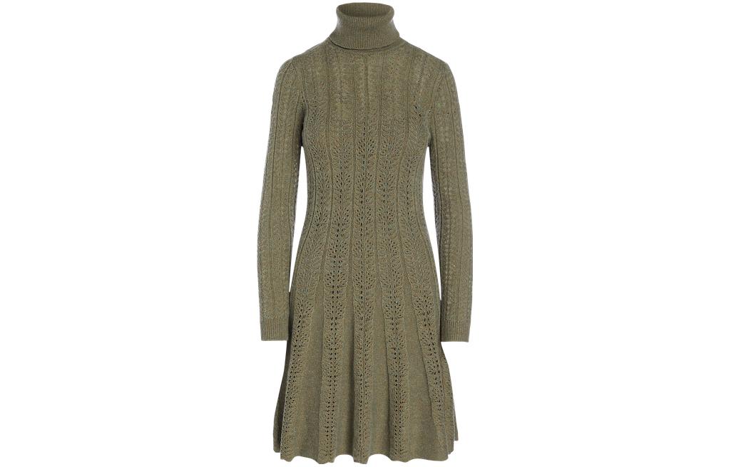 

Женское платье с длинными рукавами зеленое Polo Ralph Lauren