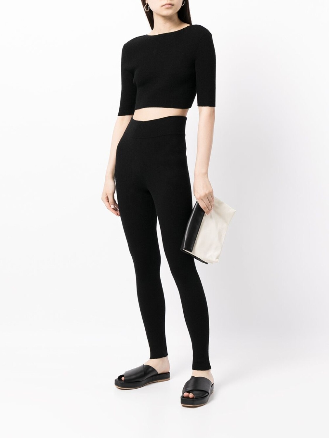 

Укороченный топ Liza Cashmere In Love, черный