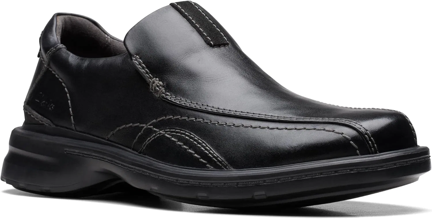 Мужские туфли Clarks Gessler StepOxford, Black Leather — фото 3