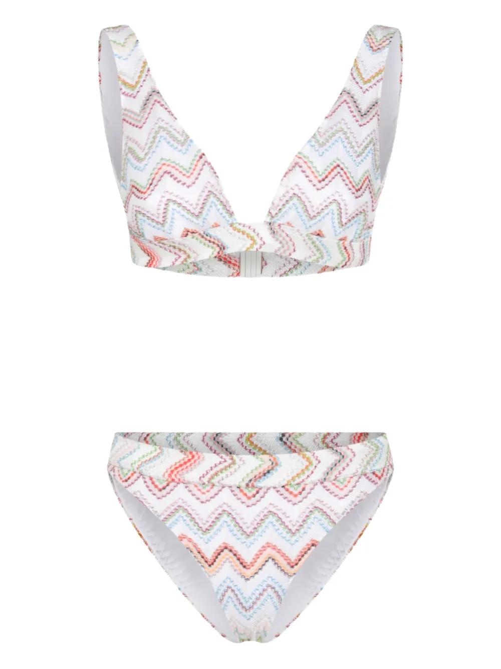 

Бикини с узором зигзаг Missoni, белый