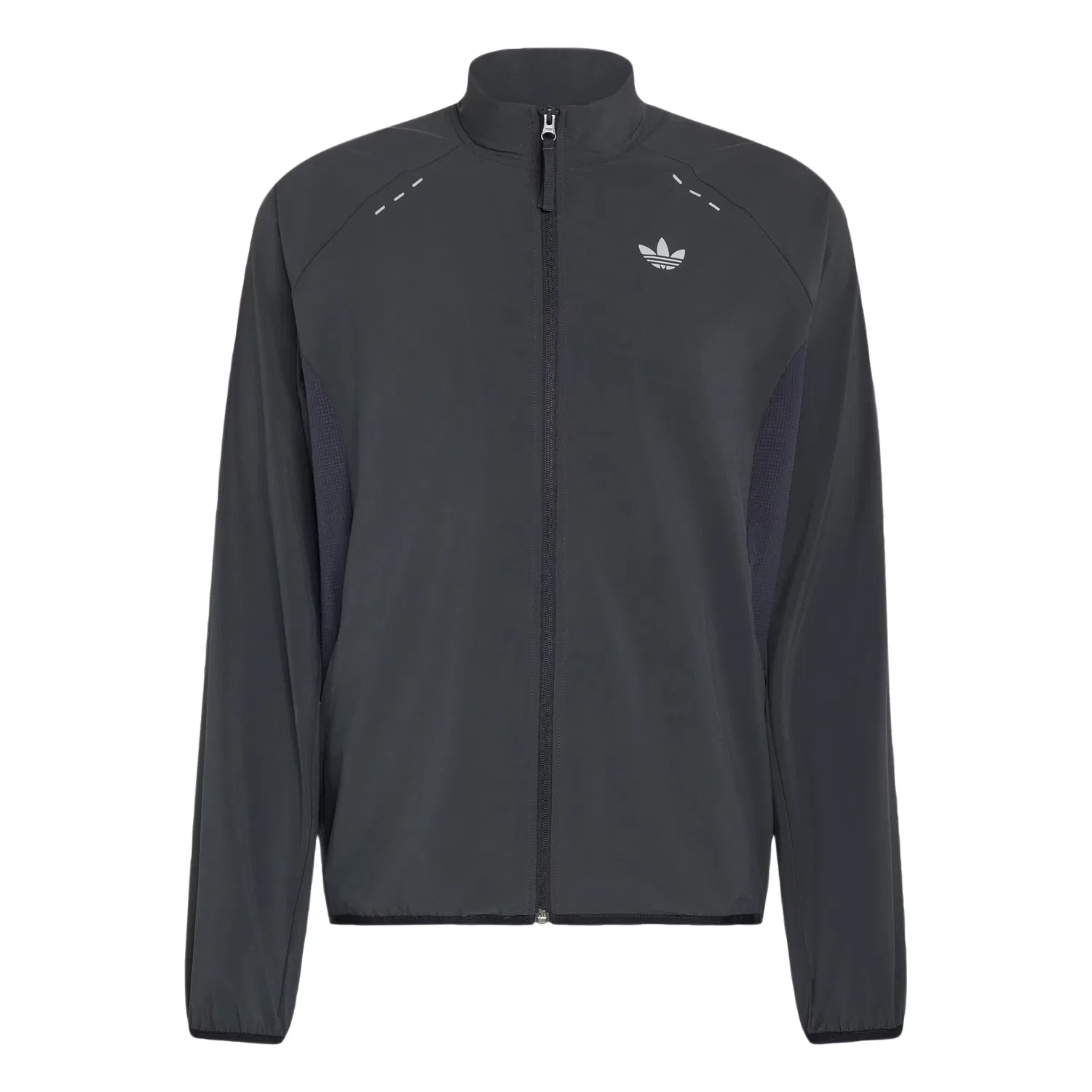 Куртка Adidas Originals Between-Season Jacket Tech Trefoil Essentials темно-серого цвета
