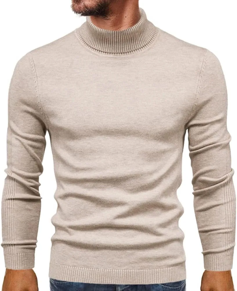 

Мужской свитер Slim Fit водолазка JMKEY