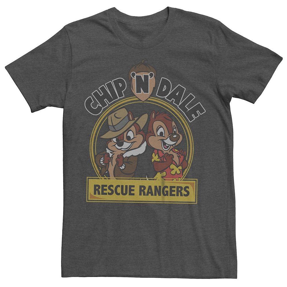 

Мужская футболка с рисунком Disney's Chip & Dale Rescue Rangers, цвет Charcoal Heather