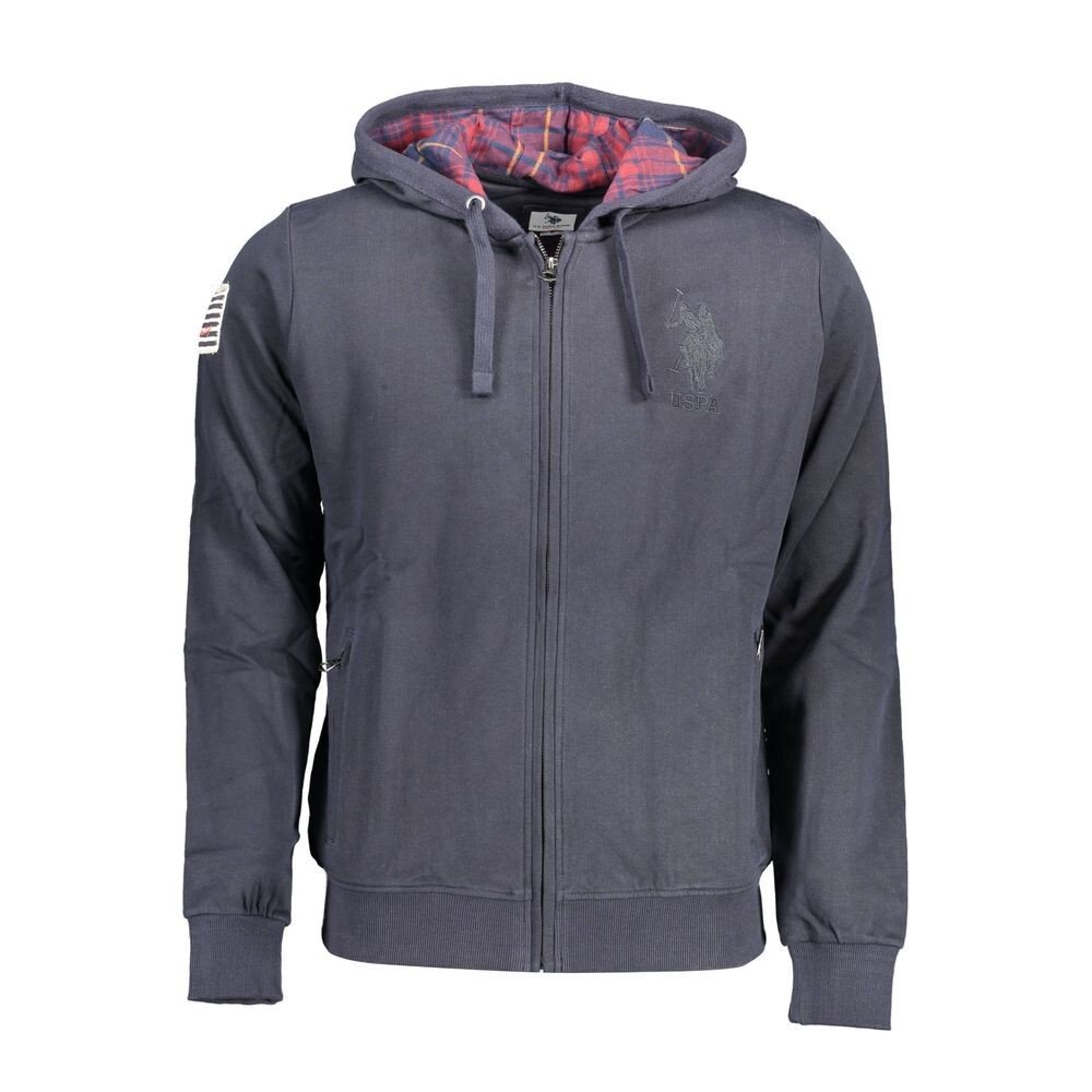 

Синий хлопковый мужской свитер U.S. Polo Assn.