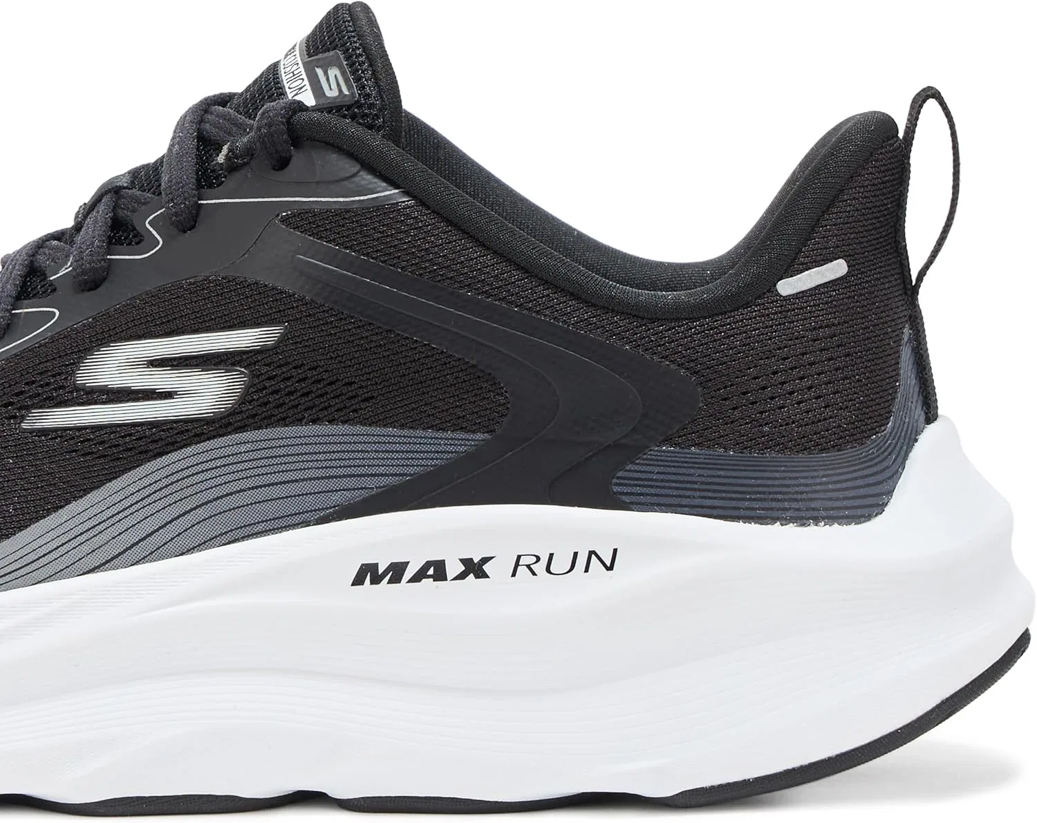 Мужские кроссовки Skechers Max Run Pacewave, Black White — фото 4