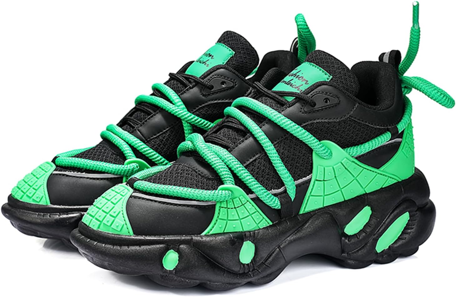 

Мужские винтажные кроссовки Dacnakby, черно-белые, верх из сетки, массивная подошва, спортивные кроссовки с толстой платформой для ходьбы и бега, повседневные спортивные обувь