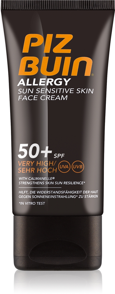

Солнцезащитный крем для лица от аллергии SPF 50+ Piz Buin, 50 мл