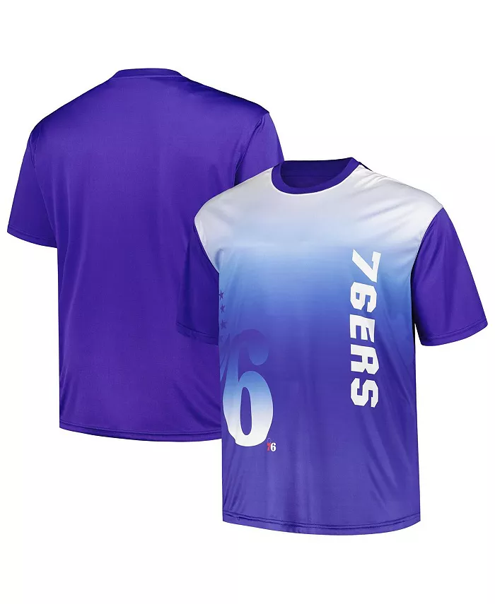 

Мужская футболка Philadelphia 76ers Big and Tall с сублимационным принтом Fanatics