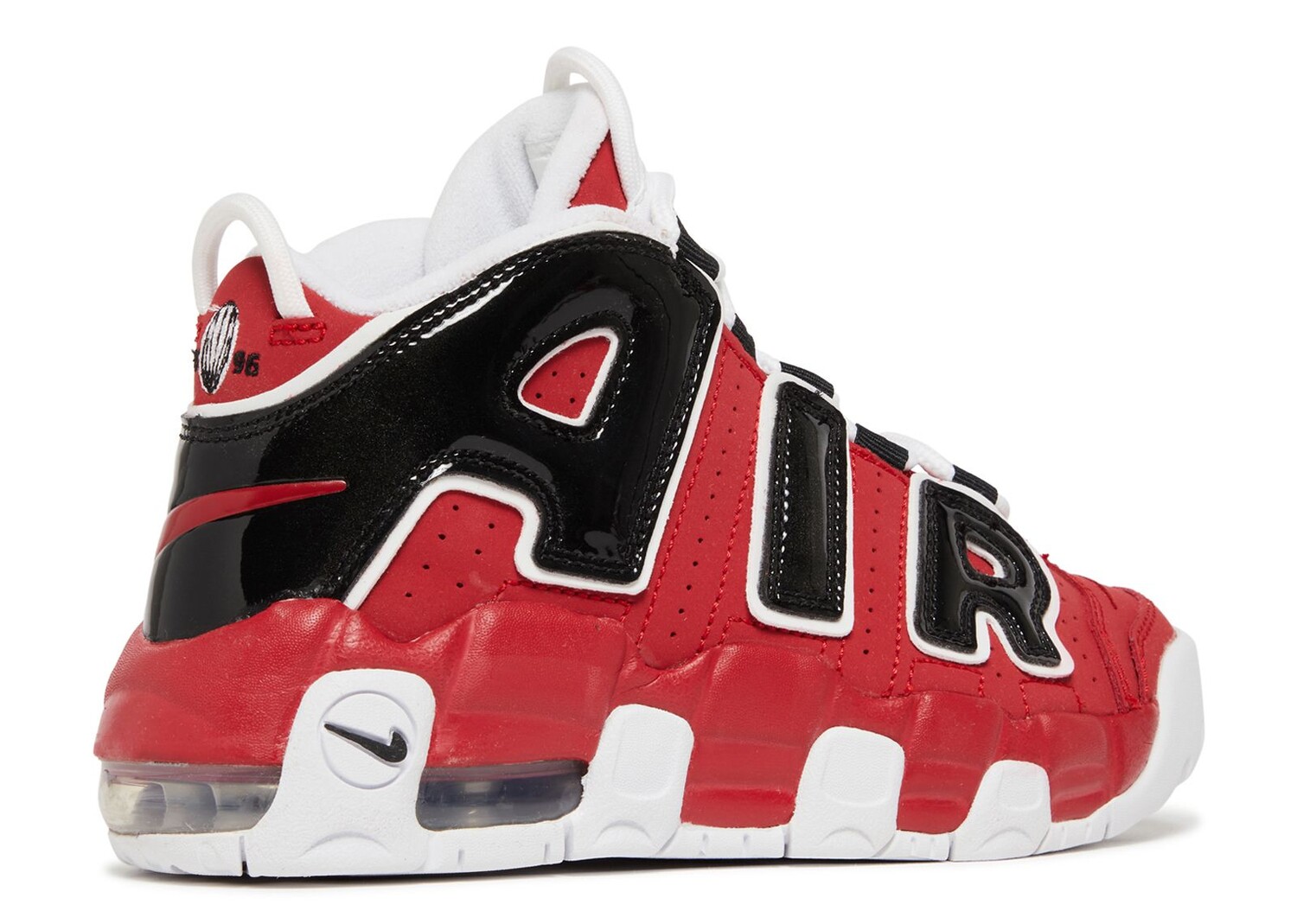 Кроссовки детские Nike Air More Uptempo '96 Ps 'Bulls', красный — фото 3