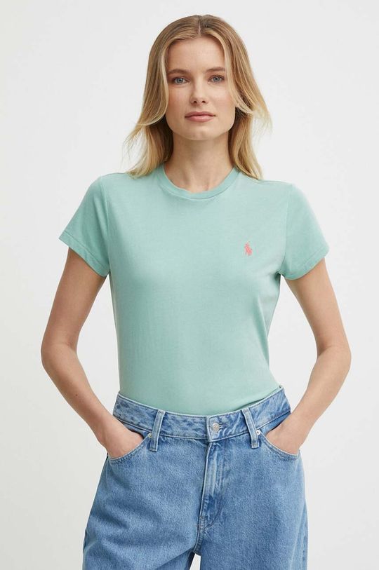 

Хлопковая футболка Polo Ralph Lauren, зеленый