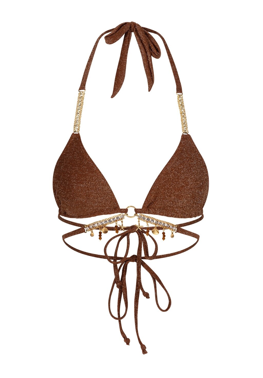 

Верх бикини MODA MINX BIKINI TOP LUMIERE SEYCHELLES TRIANGLE Moda Minx, коричневый