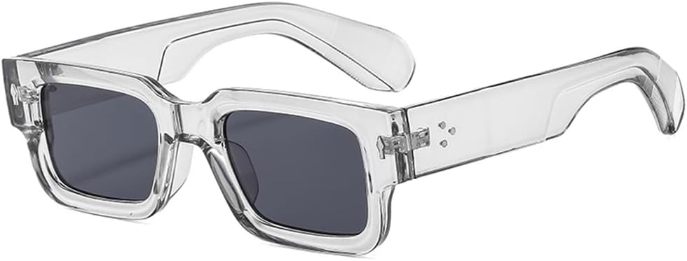 

Солнцезащитные очки UV400 для активного отдыха на открытом воздухе с градиентными линзами и декоративными заклепками, подходящие для езды на велосипеде и пеших прогулок UYPTK, Grey