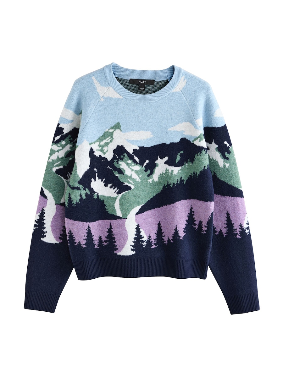 

Свитер Next, темно-синий/светло-голубой