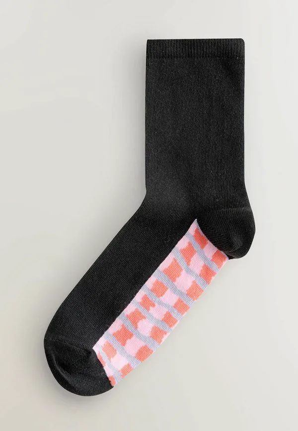 Комплект из 4 носков до щиколотки с анатомической стелькой. Next, Bright Wobbly Check — фото 2