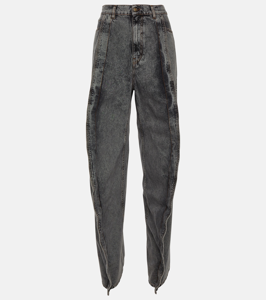 

Прямые джинсы со вставками Y/Project, Evergreen Vintage Black
