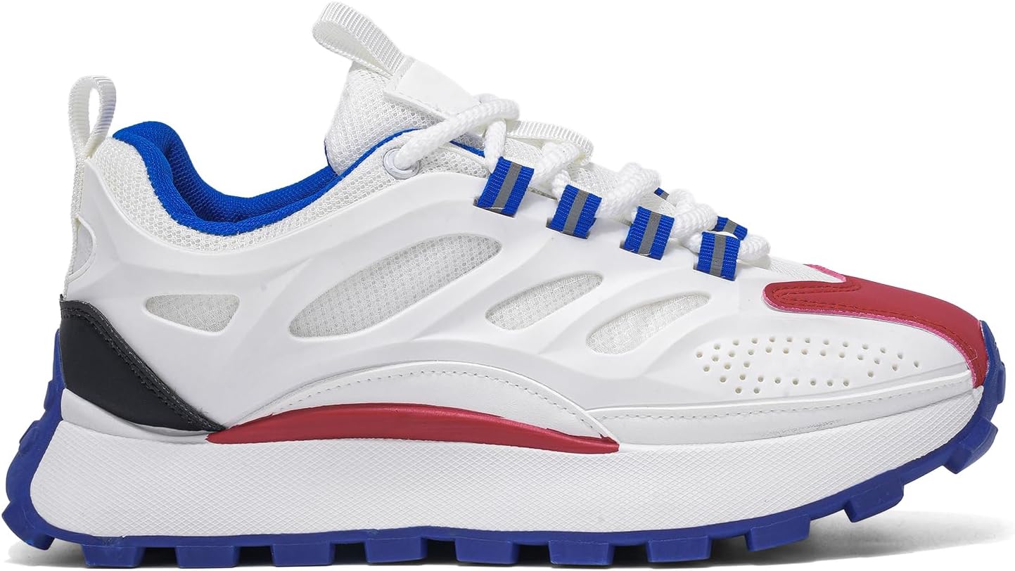 

Мужские беговые кроссовки, белые с мятно-зелеными элементами и желтыми акцентами, сетчатый верх, трейловые кроссовки Generic