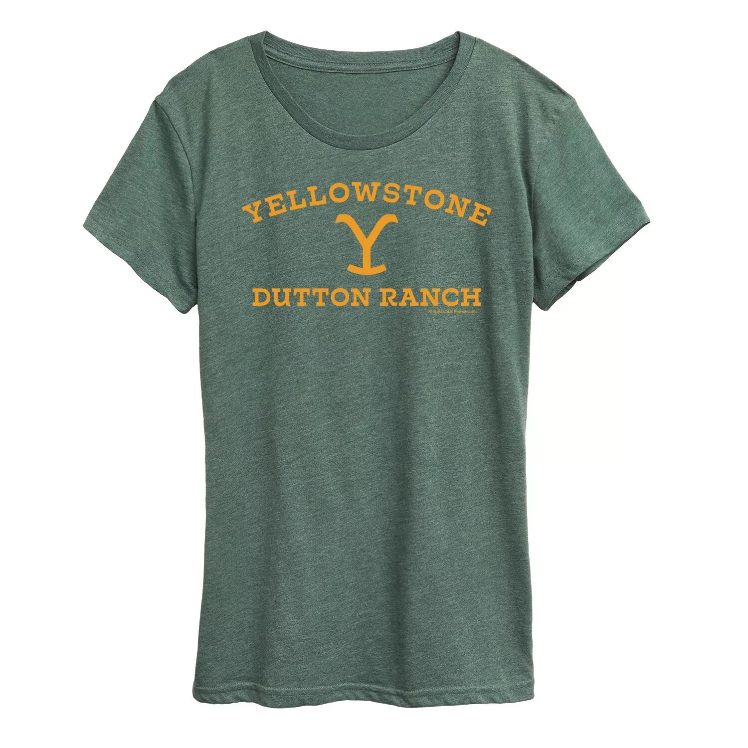 

Женская футболка с логотипом Yellowstone Y Dutton Ranch Licensed Character