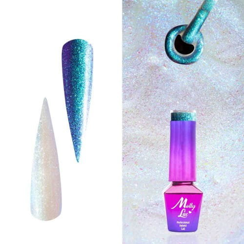 

Molly Lac, 589 The Secret Of Chameleon Pure Azur, гибридный лак, 5 мл