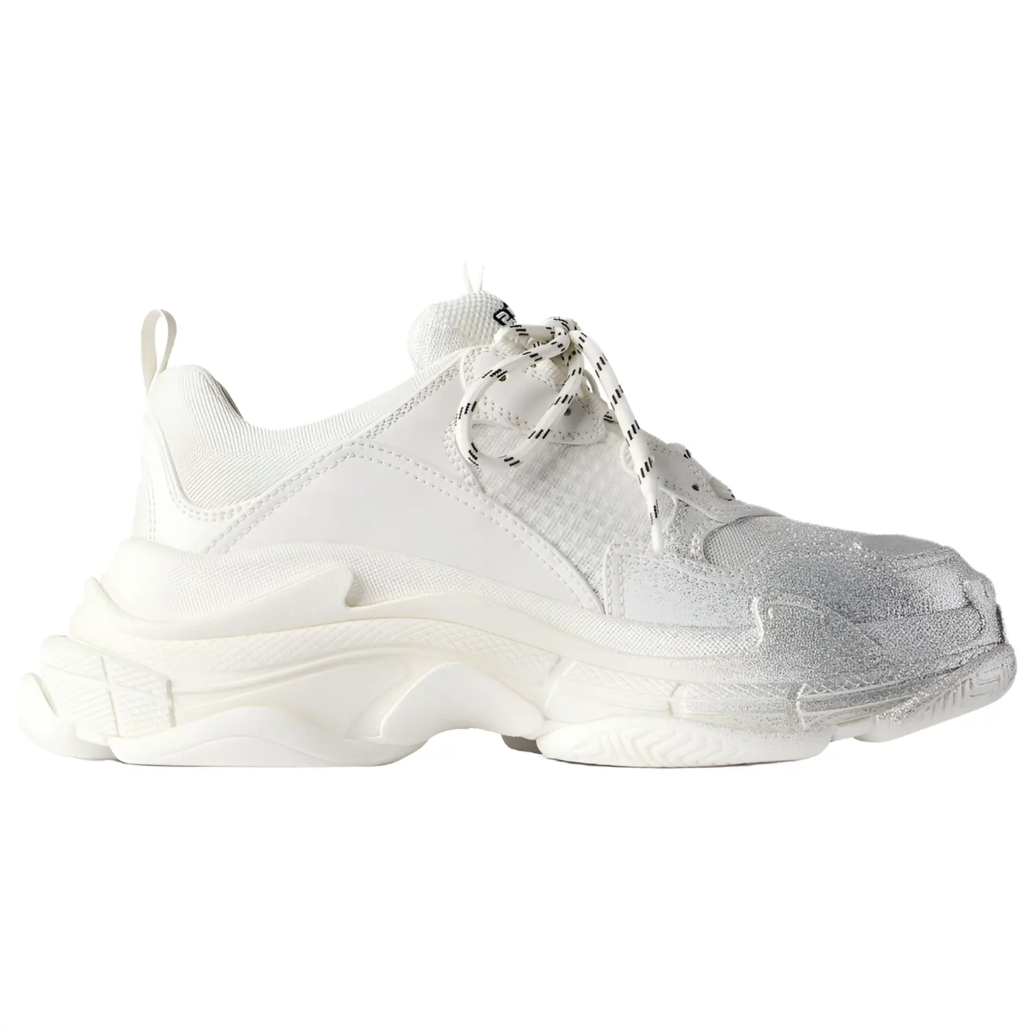 Balenciaga Triple S Low top Chunky Sneakers Women's White Silver — фото 3