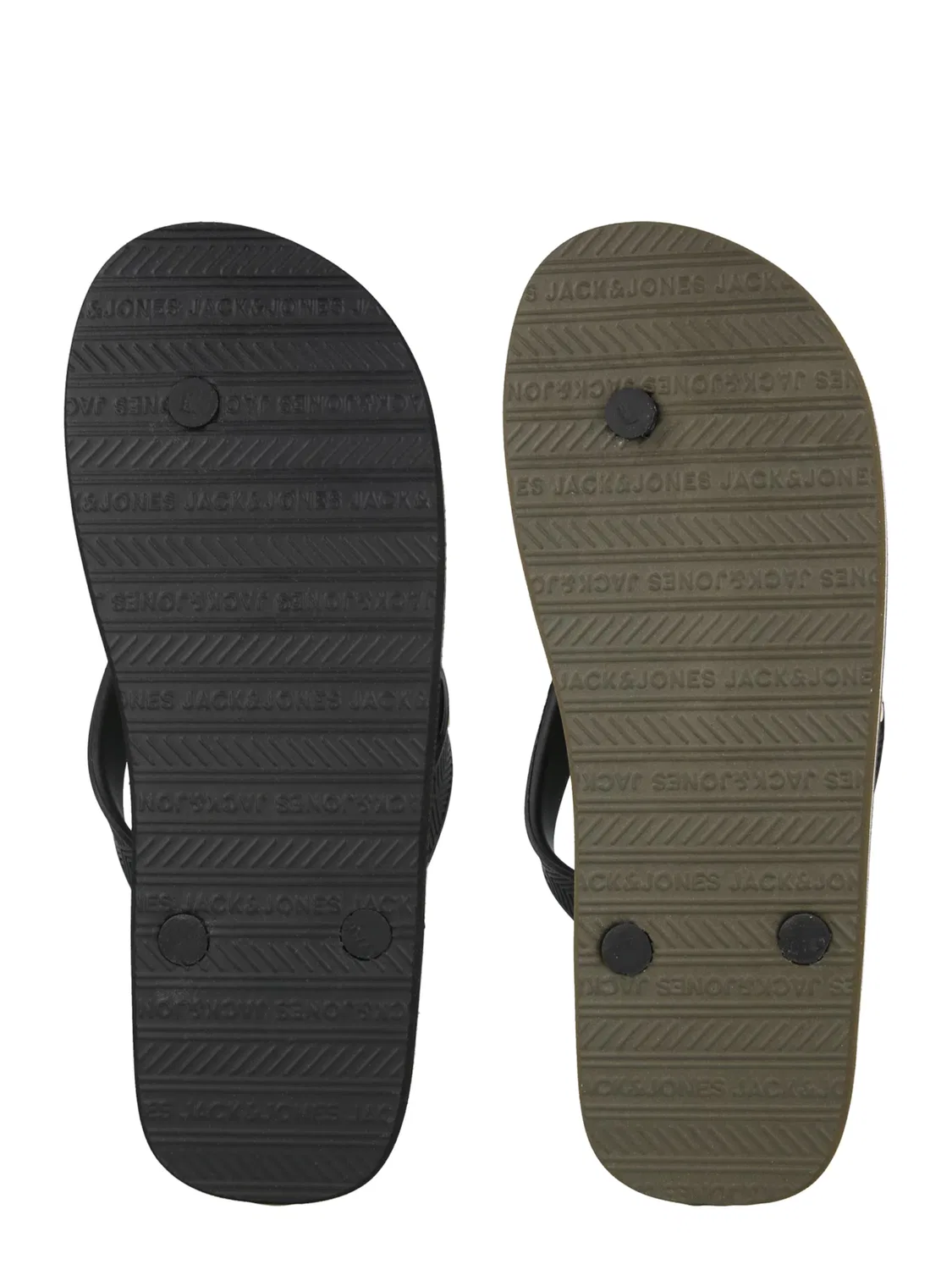 Сандалии с Т-образным ремешком Jack & Jones, Anthracite/Olive — фото 3