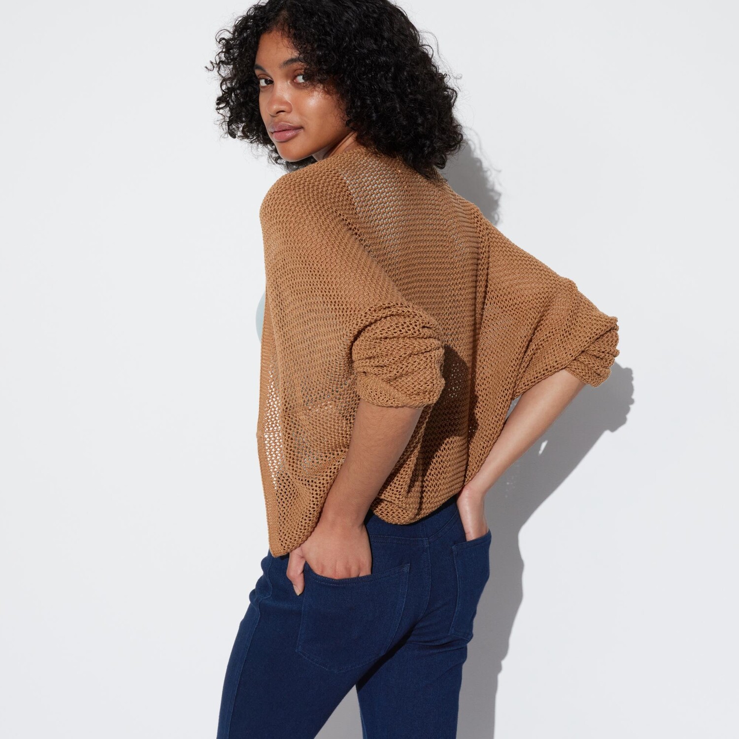 Ультраэластичные леггинсы UNIQLO, синие — фото 3