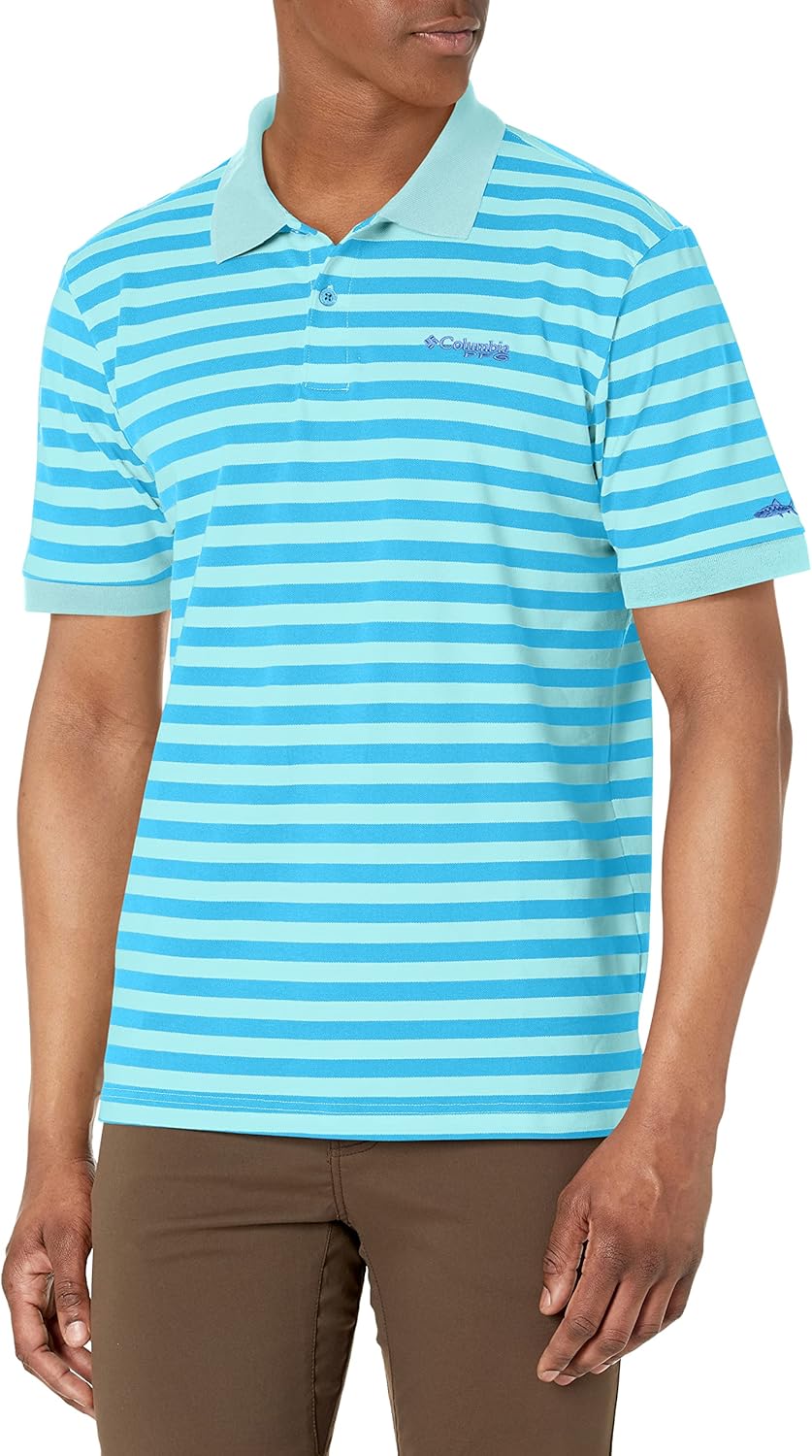 

Мужская поло Super Bonefish Pique от Columbia, Gulf Stream Hook Em Stripe, Белый, Мужская поло Super Bonefish Pique от Columbia, Gulf Stream Hook Em Stripe