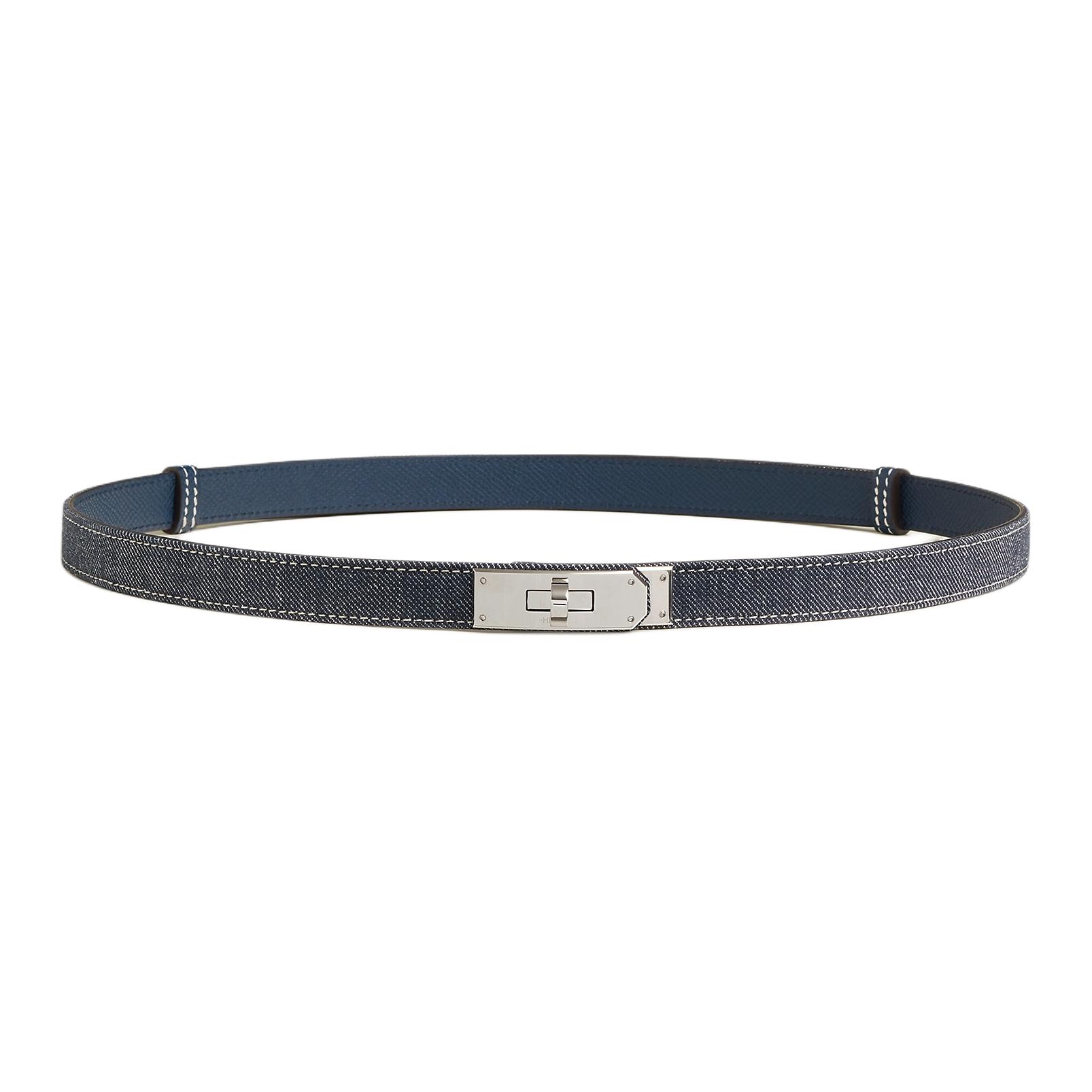 

HERMES Женский ремень Epson синий шириной 1.8 см, Blue