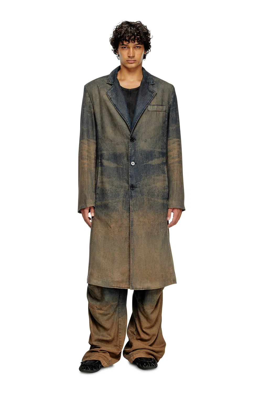 Мужская джинсовая куртка D-BALZ-MID-S Diesel, Dark indigo blue
