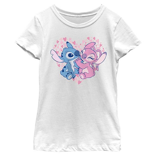 

Футболка с коротким рукавом disney’s stitch & angel love для девочек 6-16 Licensed Character