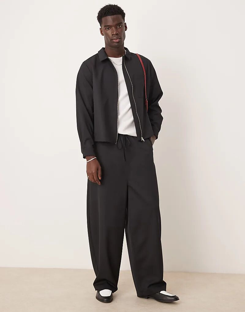 

Брюки-кокон черного цвета ASOS DESIGN