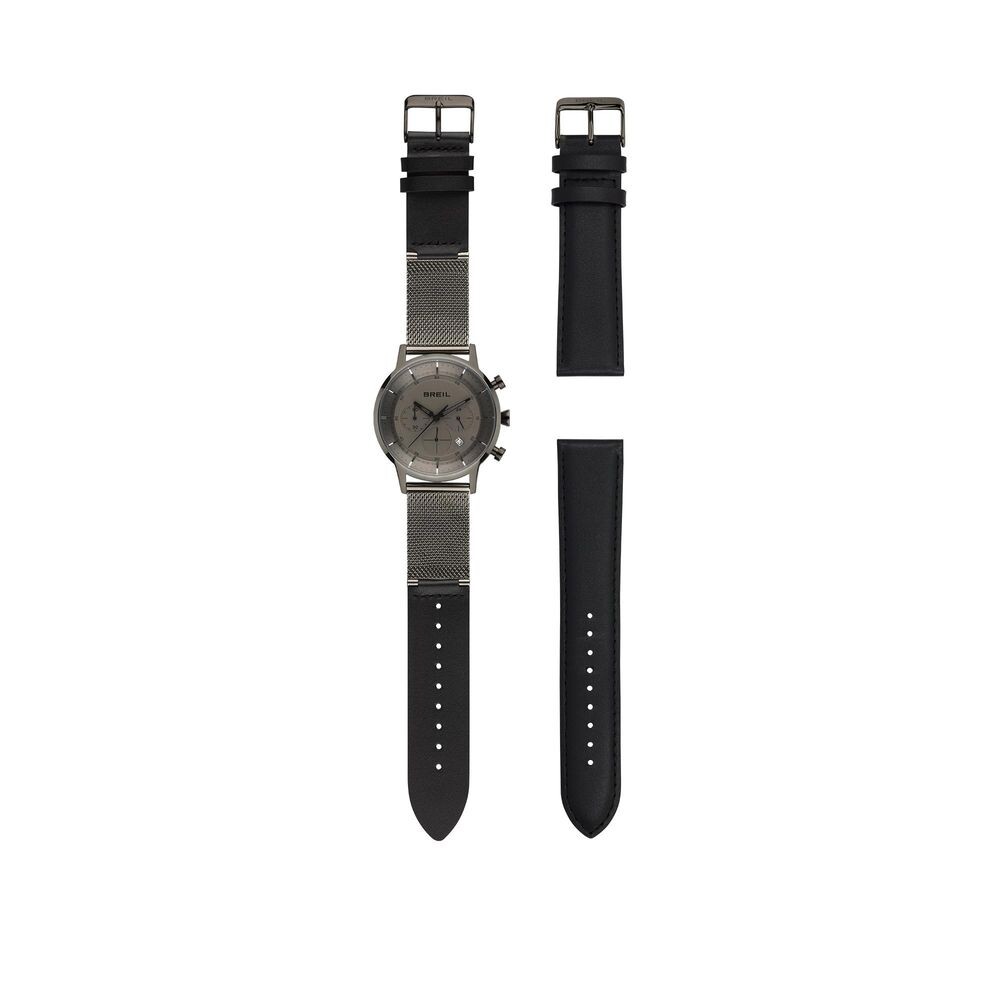 

Часы из серой нержавеющей стали Breil