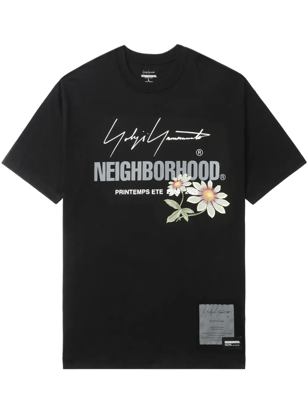 

Футболка из коллаборации с Neighborhood Yohji Yamamoto, черный