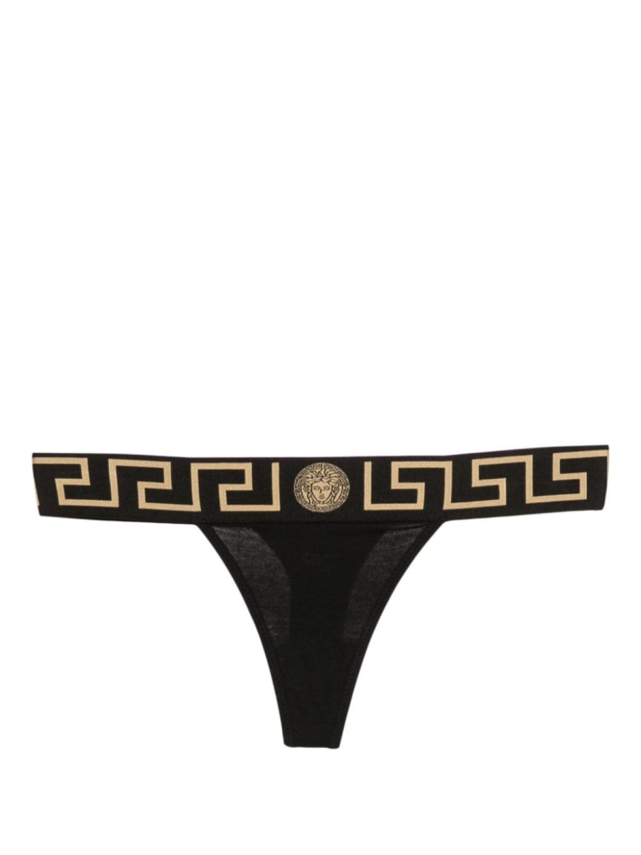 

Versace стринги Greca Border, черный