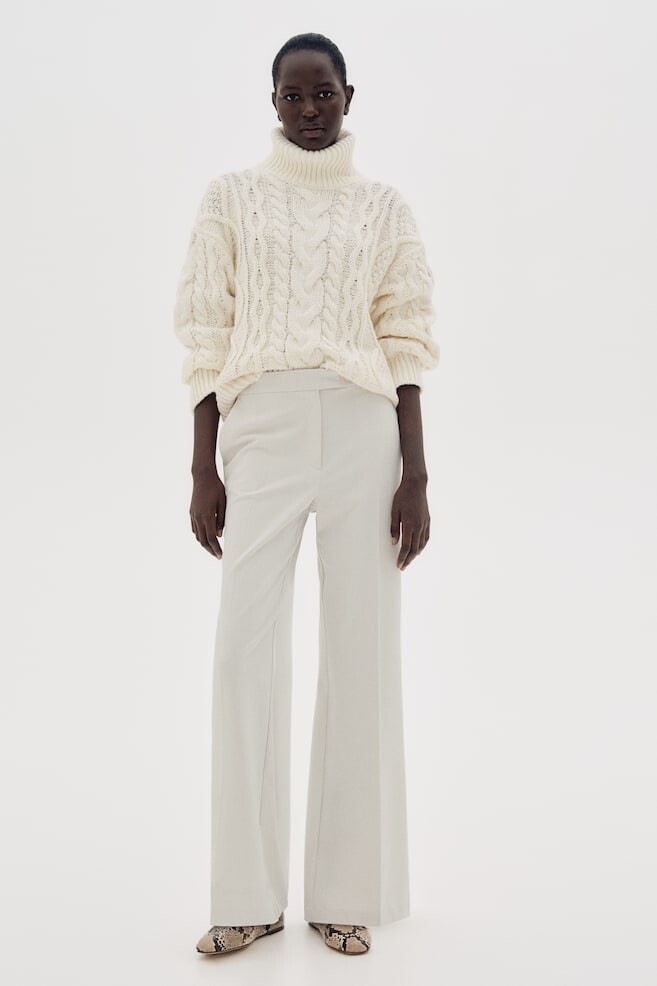 

Брюки-Клеш H&M, бежевый