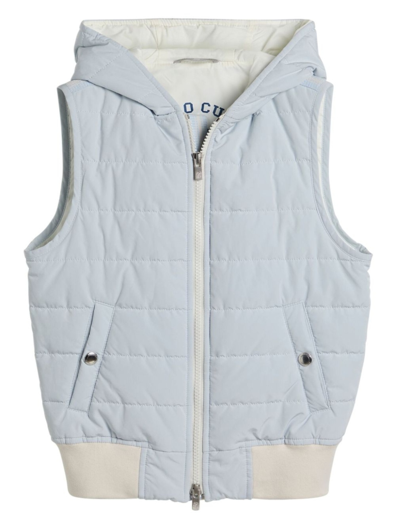 

Brunello Cucinelli Kids дутый жилет, синий