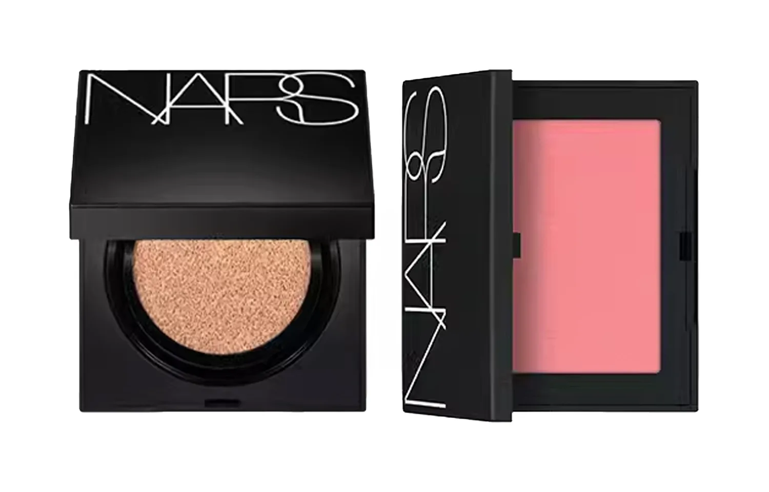 NARS Набор для макияжа с квадратной подушечкой и румянами, стойкая воздушная подушка 12г + классические румяна 4.8г, Square Cushion # Light Beige White 12g+Classic Blush #SEX APPEAL 4.8g — фото 4