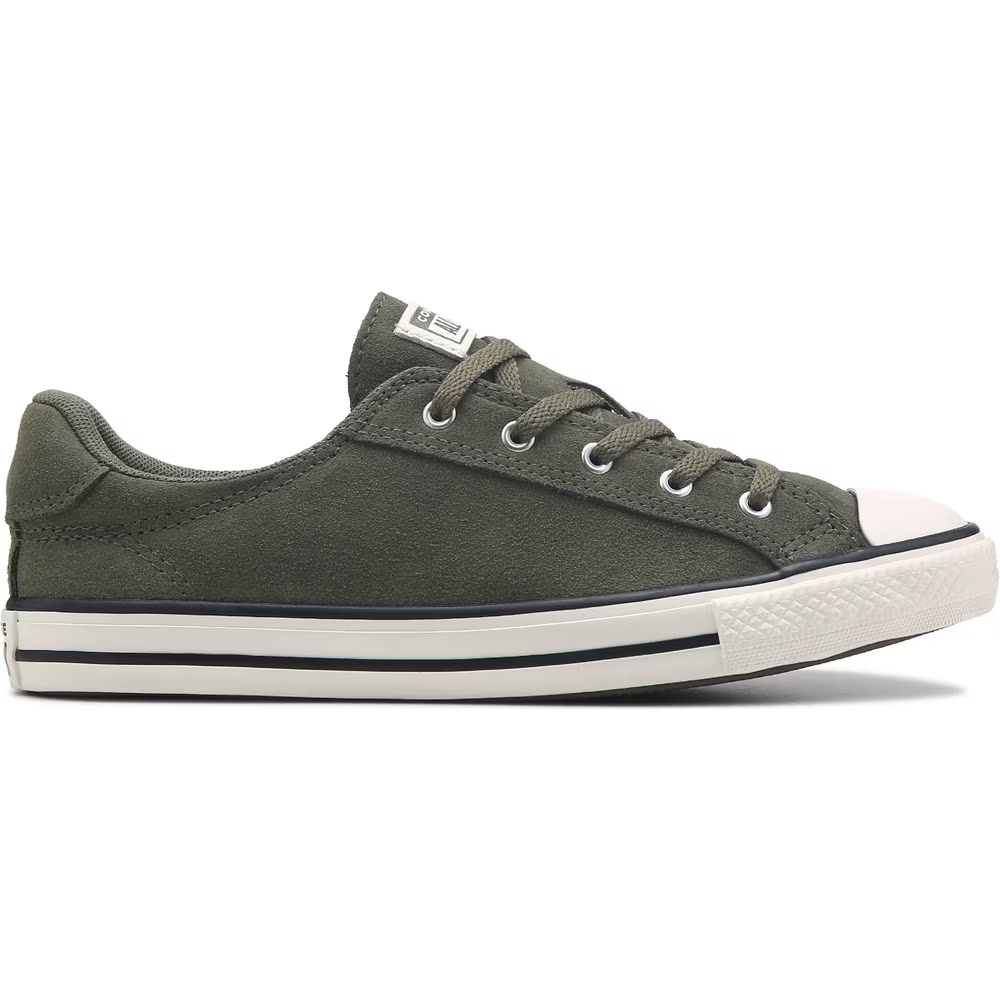 Изящные замшевые кроссовки с низким профилем Converse, зеленый — фото 2