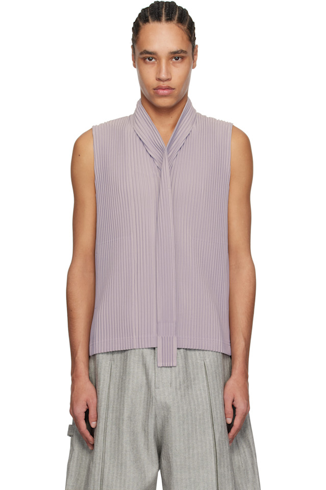 

Турбинный жилет Homme Plissé Issey Miyake, серый