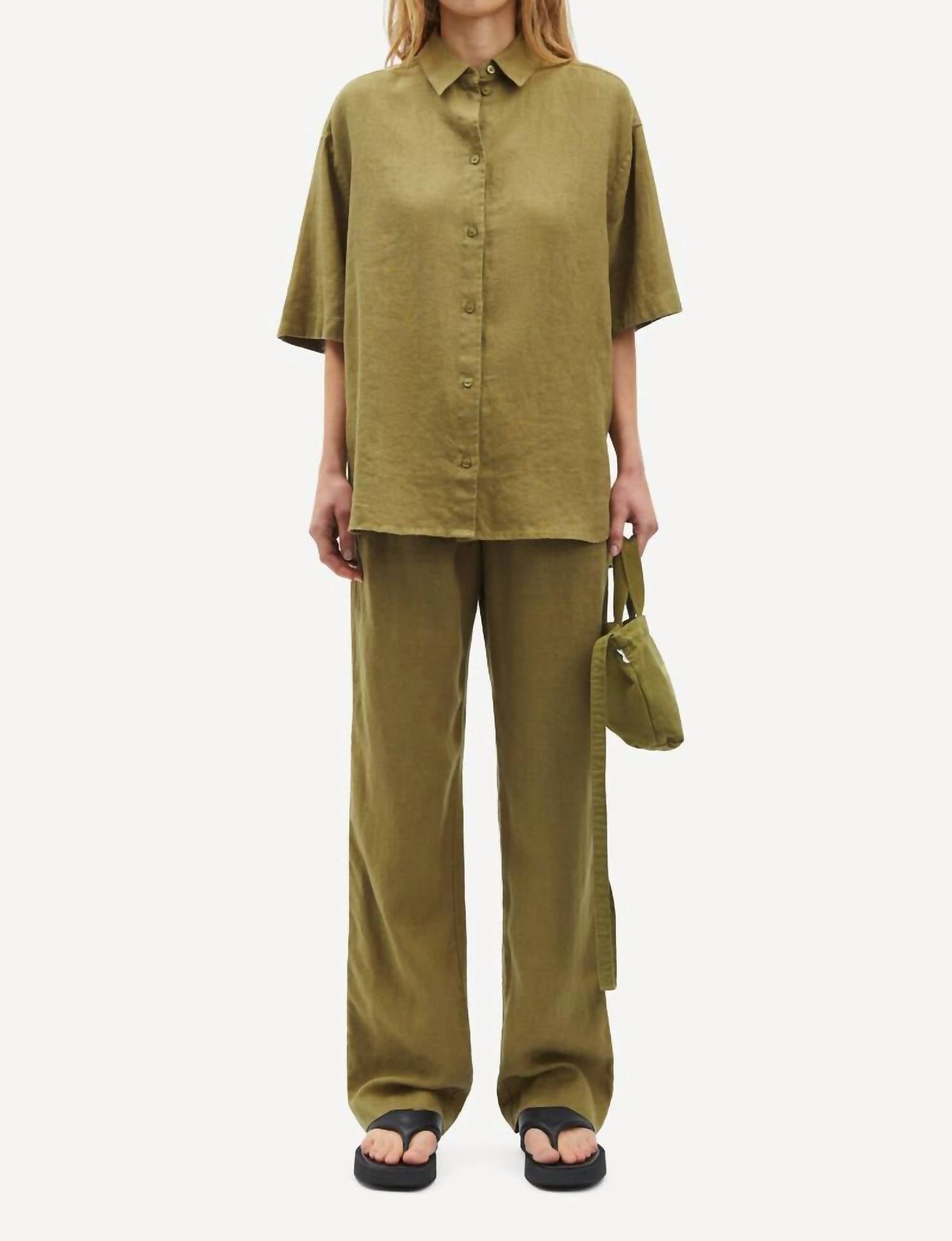 

Хойс Брюки в оливковом цвете SAMSOE