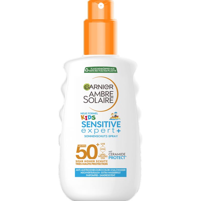 

KIDS SENSITIVE expert+ солнцезащитный спрей SPF 50+ Garnier, 150 ml