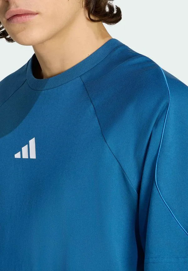 Футболка с принтом стадиона м Adidas Performance, Dusky Petrol Ray Blue White — фото 3