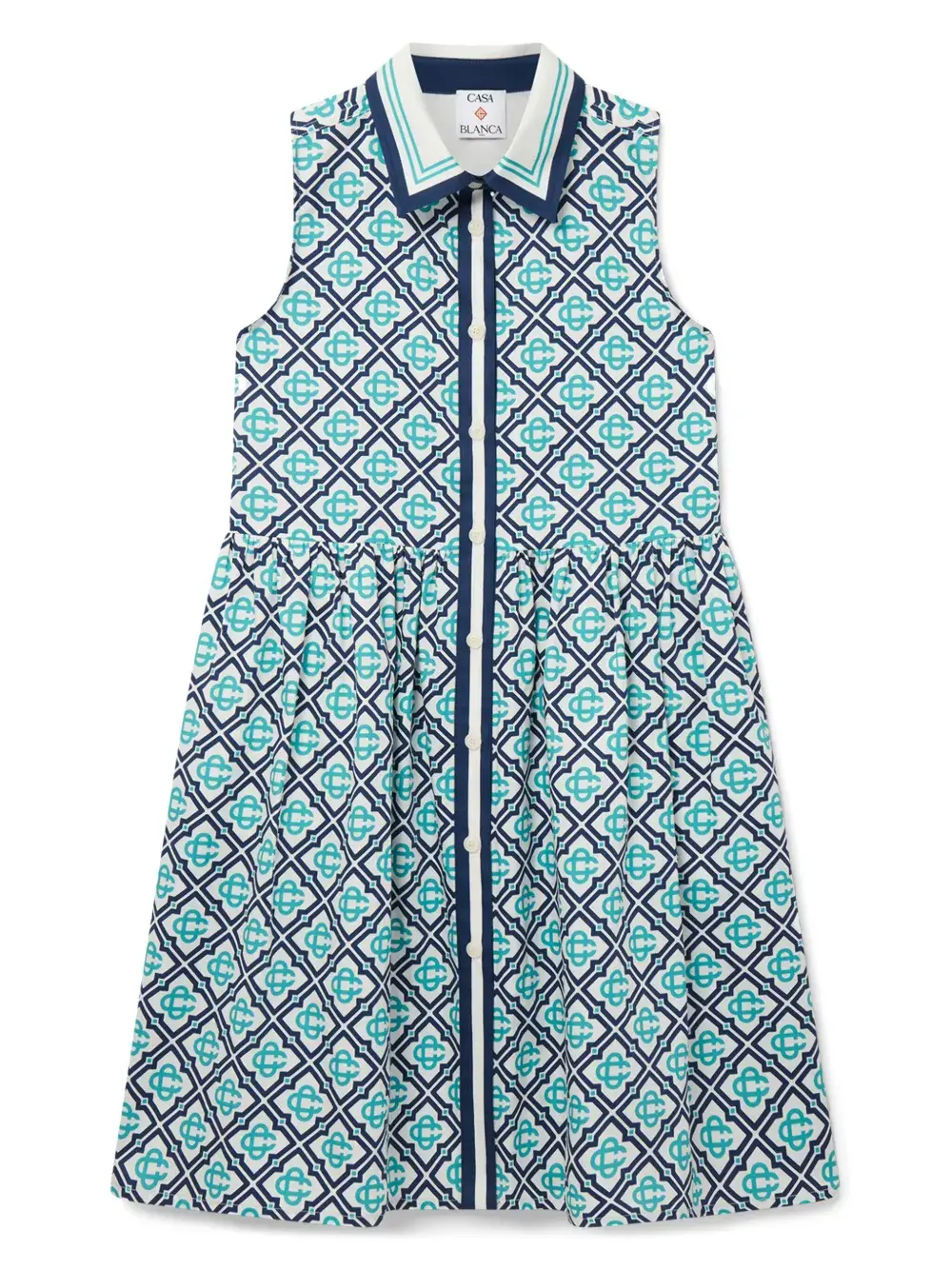 

Платье с монограммой CASABLANCA KIDS, синий