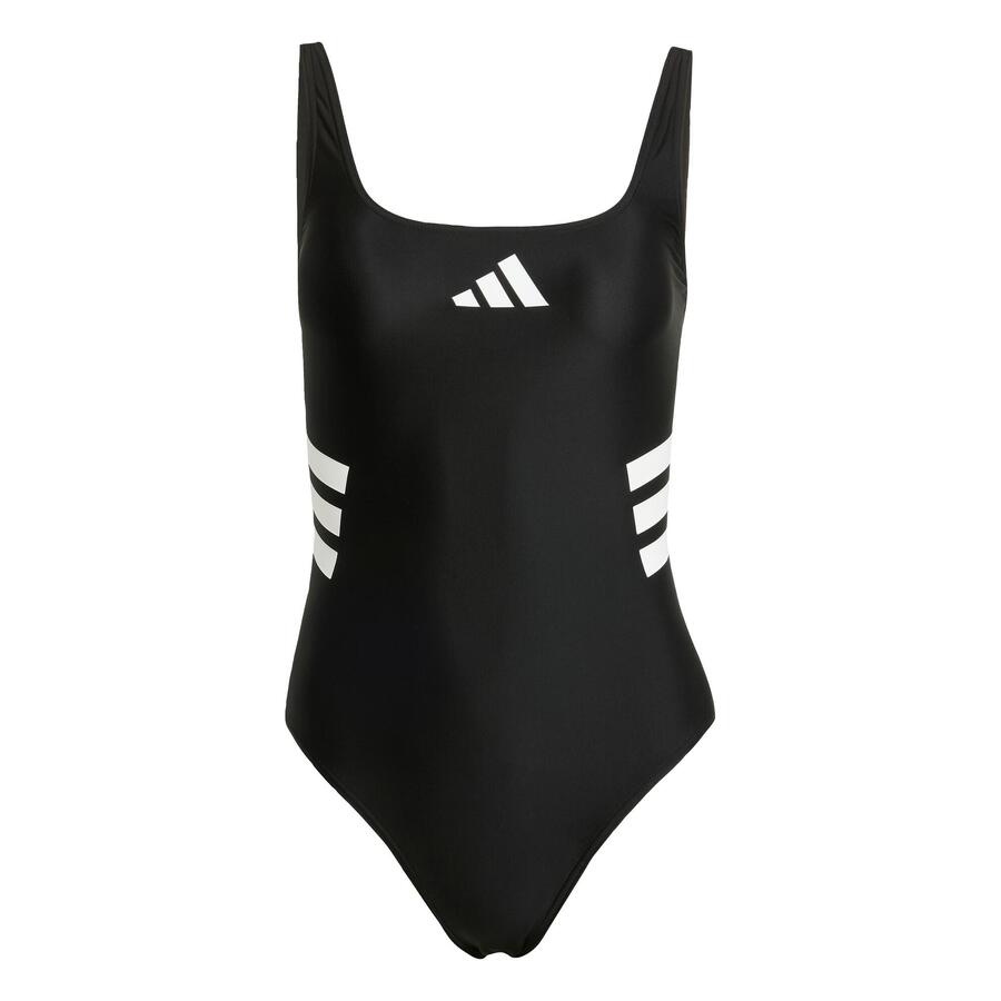 ADIDAS Купальник с U-образным вырезом и тремя полосками — фото 2