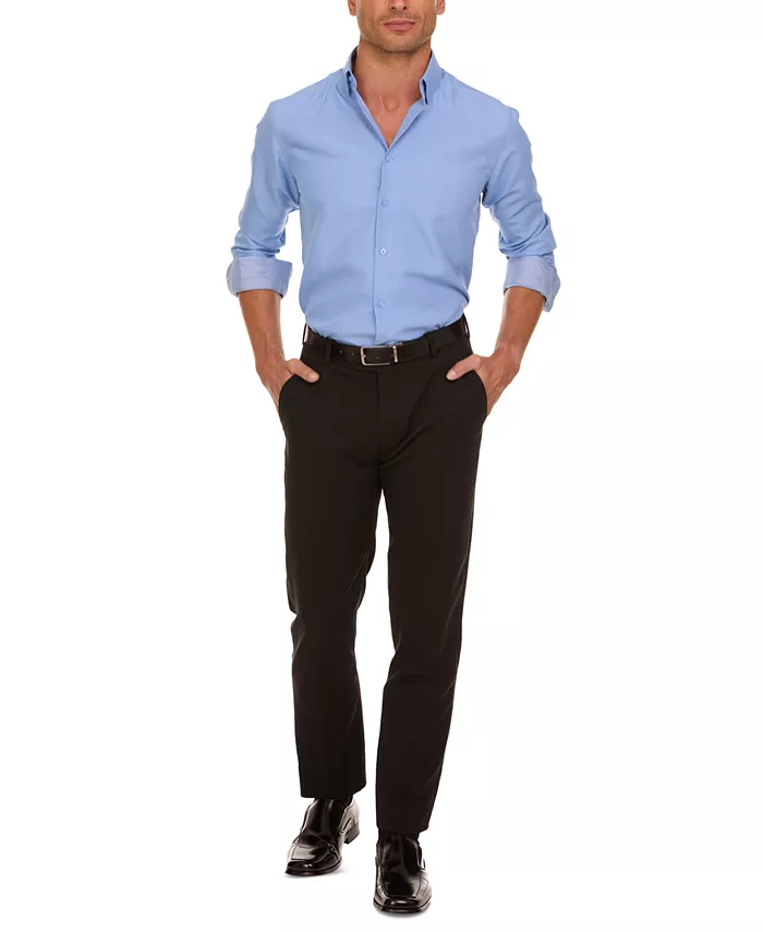 

Мужская классическая рубашка Slim-Fit Nicole Miller, синий